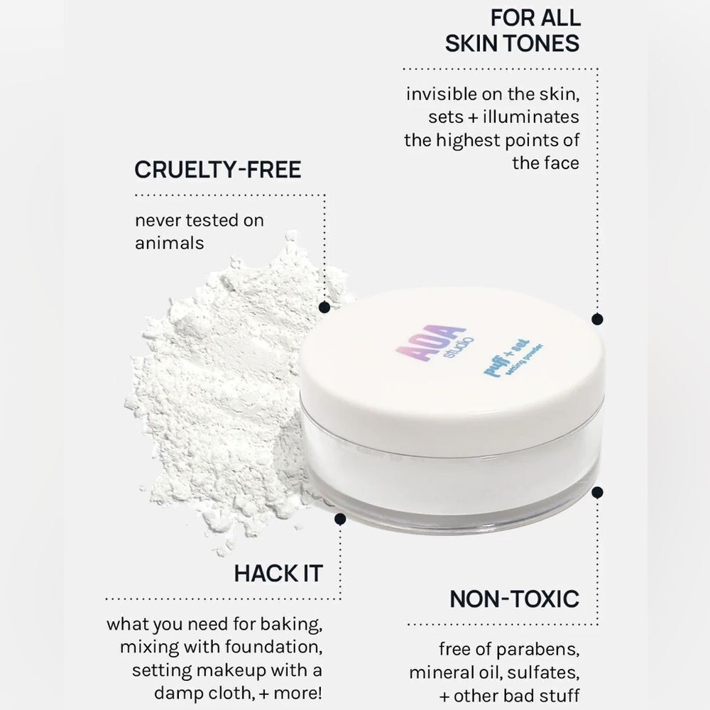 AOA Puff + Set Setting Powder - Translucent - Picture 2 of 4